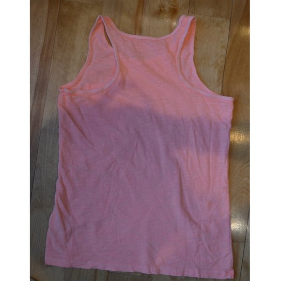 Crewcuts MILES OF SMILES Girls (10) Neon Pink Tank - Picture 3 of 3